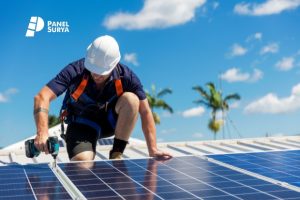 modul surya komponen panel surya