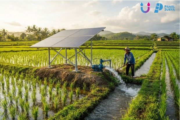 Mengoptimalkan-Pertanian-dengan-Solar-Panel-untuk-Pompa-Air-Sawah
